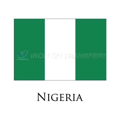 Nigeria flag Iron-on Stickers (Heat Transfers)NO.1945